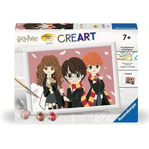 Ravensburger CreArt Kids 18 x 24 cm – Kunstnummer – Gruppenporträt/Harry Potter – Malen nach Zahlen – ab 7 Jahren – 25835 von Ravensburger