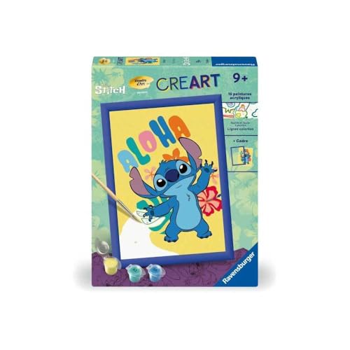 Ravensburger CreArt Kids 18x24cm - Kunstnummer - Stitch - Malen nach Zahlen Set - ab 7 Jahren - 25844 Ravensburger CreArt Kids 18x24cm - Kunstnummer - Stitch - Malen nach Zahlen Set - ab 7 Jahren - 25844 von Ravensburger