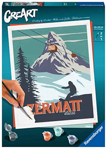 Ravensburger CreArt - Malen nach Zahlen 23500 Zermatt ab 12 Jahren von Ravensburger