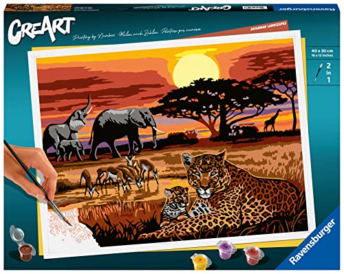 Ravensburger CreArt - Malen nach Zahlen 23548 Savannah Landscapes ab 14 Jahren von Ravensburger