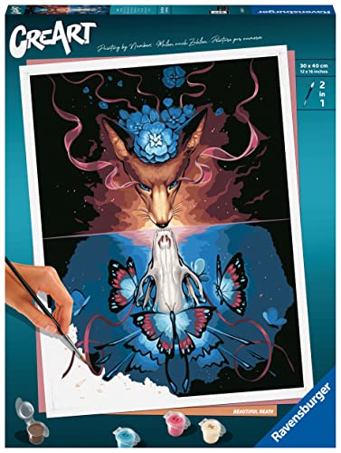 Ravensburger CreArt 23647 - Wunderbarer Tod - Malen nach Zahlen Erwachsene, DIY Malset mit Pinsel und Acrylfarben, Geschenk für Frauen und Männer, Malen für Erwachsene von Ravensburger