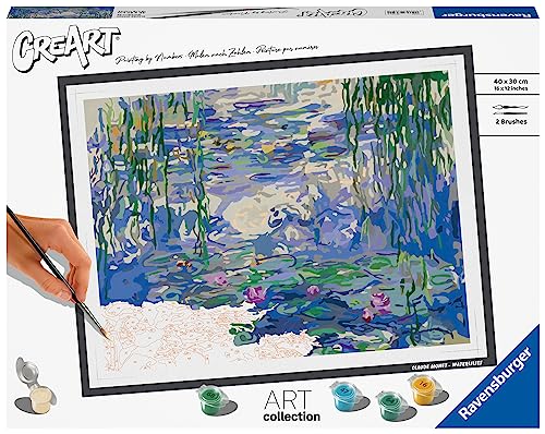 Ravensburger CreArt - Malen nach Zahlen 23651 ART Collection: Waterlilies (Monet) ab 14 Jahren von Ravensburger
