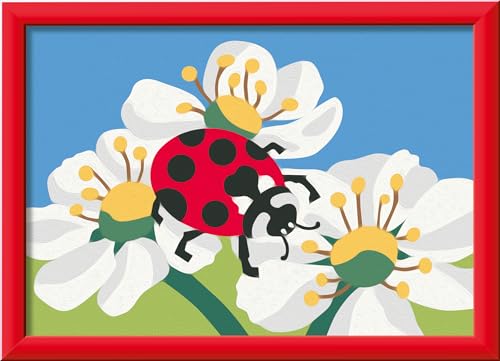 Ravensburger CreArt 23990 - Marienkäfer - Malen nach Zahlen für Kinder ab 7 Jahre, Malset mit Rahmen, Pinsel und Acrylfarben, Geschenk für Mädchen und Jungen Ravensburger CreArt 23990 - Marienkäfer - Malen nach Zahlen für Kinder ab 7 Jahre, Malset mit Rahmen, Pinsel und Acrylfarben, Geschenk für Mädchen und Jungen von Ravensburger