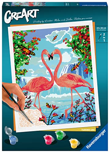 Ravensburger CreArt - Malen nach Zahlen 28991 - Flamingo Love - ab 12 Jahren Ravensburger CreArt - Malen nach Zahlen 28991 - Flamingo Love - ab 12 Jahren von Ravensburger