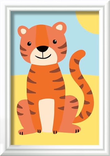 Ravensburger CreArt23988 - Kleiner Tiger - Malen nach Zahlen für Kinder ab 7 Jahre, Malset mit Rahmen, Pinsel und Acrylfarben, Geschenk für Mädchen und Jungen von Ravensburger