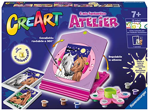 Ravensburger Creart Atelier Cavalli - Malen nach Zahlen - Komplettset - Kompatibel mit der Creart Linie von Ravensburger