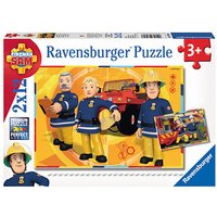 Ravensburger Feuerwehrmann Sam Im Einsatz Puzzle, 2 x 12 Teile von Ravensburger