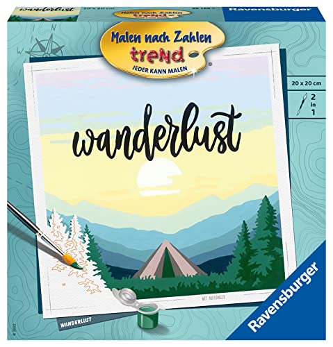 Ravensburger Malen nach Zahlen 10165 – Wanderlust – ab 12 Jahren von Ravensburger