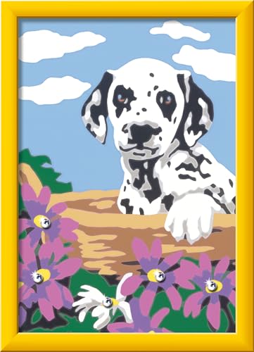 Ravensburger CreArt 20061 - Dalmatiner Welpe - Malen nach Zahlen für Kinder ab 9 Jahre, Malset mit Rahmen, Pinsel und Acrylfarben, Geschenk für Mädchen und Jungen, mit Glitzer Ravensburger CreArt 20061 - Dalmatiner Welpe - Malen nach Zahlen für Kinder ab 9 Jahre, Malset mit Rahmen, Pinsel und Acrylfarben, Geschenk für Mädchen und Jungen, mit Glitzer von Ravensburger