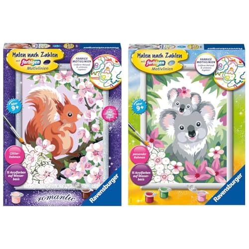Ravensburger Malen nach Zahlen 20064 - Neugieriges Eichhörnchen - Malen nach Zahlen für Kinder ab 9 Jahren & Malen nach Zahlen 28984 - Süße Koalas - Kreativset für Kinder ab 9 Jahren Ravensburger Malen nach Zahlen 20064 - Neugieriges Eichhörnchen - Malen nach Zahlen für Kinder ab 9 Jahren & Malen nach Zahlen 28984 - Süße Koalas - Kreativset für Kinder ab 9 Jahren von Ravensburger