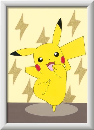 Ravensburger CreArt 20084 - Pikachu - Malen nach Zahlen Pokémon für Kinder ab 7 Jahre, Malset mit Rahmen, Pinsel und Acrylfarben, Geschenk für Jungen und Mädchen, mit Gold-Farbe Ravensburger CreArt 20084 - Pikachu - Malen nach Zahlen Pokémon für Kinder ab 7 Jahre, Malset mit Rahmen, Pinsel und Acrylfarben, Geschenk für Jungen und Mädchen, mit Gold-Farbe von Ravensburger