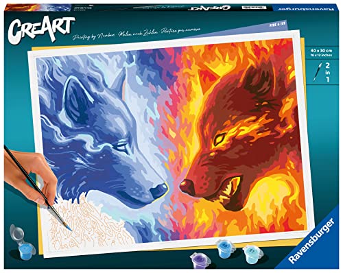 Ravensburger CreArt - Malen nach Zahlen 23549 Fire & Ice ab 14 Jahren von Ravensburger