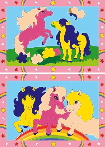 Ravensburger CreArt 27773 - Süße Ponys - Malen nach Zahlen Pferde für Kinder ab 5 Jahre, Malset mit Rahmen, Pinsel und Acrylfarben, Geschenk für Mädchen und Jungen Ravensburger CreArt 27773 - Süße Ponys - Malen nach Zahlen Pferde für Kinder ab 5 Jahre, Malset mit Rahmen, Pinsel und Acrylfarben, Geschenk für Mädchen und Jungen von Ravensburger