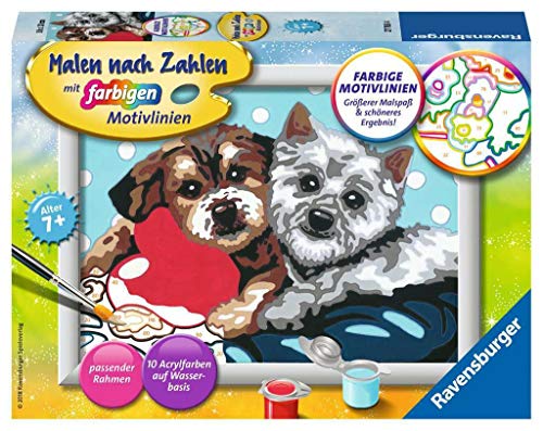Ravensburger Malen nach Zahlen 27783 -Hundefreundschaft – Für Kinder ab 7 Jahren Ravensburger Malen nach Zahlen 27783 -Hundefreundschaft – Für Kinder ab 7 Jahren von Ravensburger