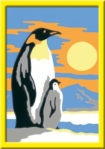 Ravensburger Malen nach Zahlen 28466 - Süße Pinguine - Kinder ab 7 Jahren, Mittel von Ravensburger