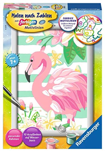 Ravensburger Malen nach Zahlen 28512 - Think Pink - Für Kinder ab 7 Jahren von Ravensburger