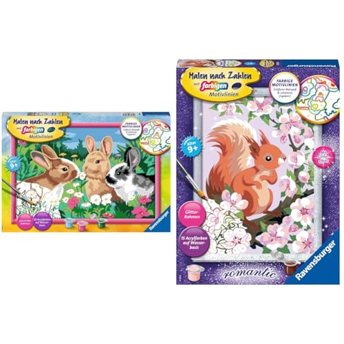 Ravensburger Malen nach Zahlen 28517 - Putzige Häschen - Malen nach Zahlen für Kinder ab 9 Jahren & Malen nach Zahlen 20064 - Neugieriges Eichhörnchen - Malen nach Zahlen für Kinder ab 9 Jahren Ravensburger Malen nach Zahlen 28517 - Putzige Häschen - Malen nach Zahlen für Kinder ab 9 Jahren & Malen nach Zahlen 20064 - Neugieriges Eichhörnchen - Malen nach Zahlen für Kinder ab 9 Jahren von Ravensburger