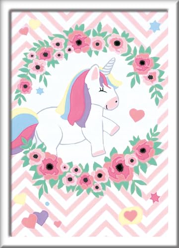 Ravensburger CreArt 28928 - Zuckersüßes Einhorn aus Spring in eine Pfütze - Malen nach Zahlen Einhorn für Kinder ab 9 Jahre Ravensburger CreArt 28928 - Zuckersüßes Einhorn aus Spring in eine Pfütze - Malen nach Zahlen Einhorn für Kinder ab 9 Jahre von Ravensburger