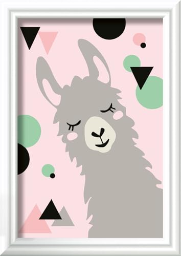 Ravensburger CreArt 28942 - Glückliches Lama - Malen nach Zahlen für Kinder ab 7 Jahre, Malset mit Rahmen, Pinsel und Acrylfarben, Geschenk für Mädchen und Jungen von Ravensburger