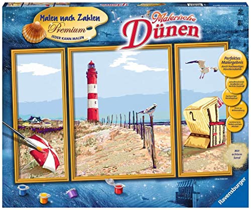 Ravensburger Malen nach Zahlen 28968 - Malerische Dünen - Für Erwachsene und Kinder ab 14 Jahren von Ravensburger