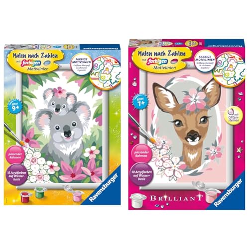 Ravensburger Malen nach Zahlen 28984 - Süße Koalas - Kreativset für Kinder ab 9 Jahren & Malen nach Zahlen 28983 - Süßes Reh - Malen nach Zahlen für Kinder ab 7 Jahren Ravensburger Malen nach Zahlen 28984 - Süße Koalas - Kreativset für Kinder ab 9 Jahren & Malen nach Zahlen 28983 - Süßes Reh - Malen nach Zahlen für Kinder ab 7 Jahren von Ravensburger