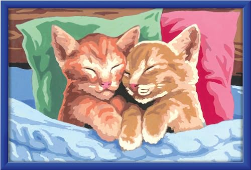 Ravensburger CreArt 28986 - Verschmuste Kätzchen - Malen nach Zahlen für Kinder ab 11 Jahre, Malset mit Rahmen, Pinsel und Acrylfarben, Geschenk für Mädchen und Jungen Ravensburger CreArt 28986 - Verschmuste Kätzchen - Malen nach Zahlen für Kinder ab 11 Jahre, Malset mit Rahmen, Pinsel und Acrylfarben, Geschenk für Mädchen und Jungen von Ravensburger