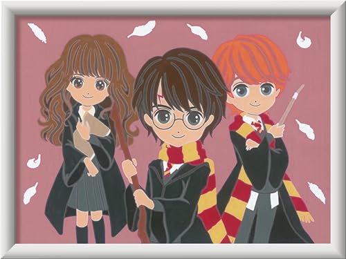 Ravensburger CreArt 29398 - Zauberhafte Freundschaft - Malen nach Zahlen Harry Potter ab 7 Jahre, Malset mit Rahmen, Pinsel und Acrylfarben, Geschenk für Mädchen und Jungen Ravensburger CreArt 29398 - Zauberhafte Freundschaft - Malen nach Zahlen Harry Potter ab 7 Jahre, Malset mit Rahmen, Pinsel und Acrylfarben, Geschenk für Mädchen und Jungen von Ravensburger