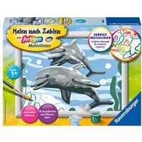 Ravensburger Malen-nach-Zahlen Freundliche Delfine mehrfarbig von Ravensburger