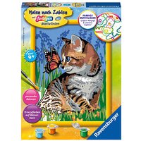 Ravensburger Malen-nach-Zahlen Katze mit Schmetterling mehrfarbig von Ravensburger