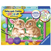 Ravensburger Malen-nach-Zahlen Niedliche Häschen mehrfarbig von Ravensburger