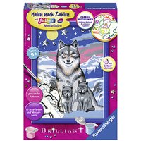 Ravensburger Malen-nach-Zahlen Süße Wolfsfamilie mehrfarbig Ravensburger Malen-nach-Zahlen Süße Wolfsfamilie mehrfarbig von Ravensburger