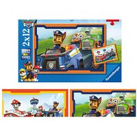 Ravensburger Paw Patrol im Einsatz Puzzle, 2 x 12 Teile von Ravensburger