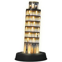 Ravensburger Schiefer Turm von Pisa bei Nacht 3D-Puzzle, 216 Teile von Ravensburger