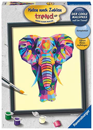 Ravensburger Malen nach Zahlen 28987 – Bunter Elefant – ab 12 Jahren Ravensburger Malen nach Zahlen 28987 – Bunter Elefant – ab 12 Jahren von Ravensburger