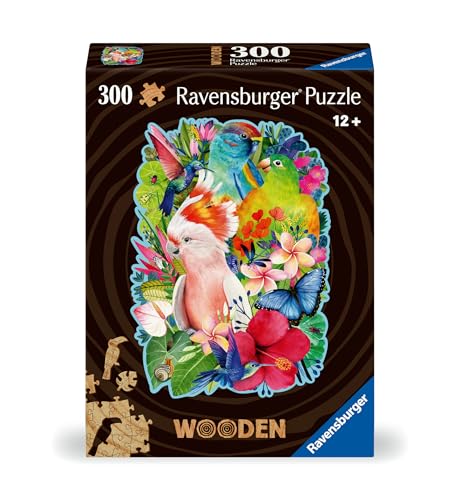 Ravensburger Wooden Puzzle 12000760 - Exotische Vögel - 300 Teile Kontur-Holzpuzzle mit stabilen, individuellen Puzzleteilen und 25 kleinen Holzfiguren, für Erwachsene und Kinder ab 12 Jahren Ravensburger Wooden Puzzle 12000760 - Exotische Vögel - 300 Teile Kontur-Holzpuzzle mit stabilen, individuellen Puzzleteilen und 25 kleinen Holzfiguren, für Erwachsene und Kinder ab 12 Jahren von Ravensburger