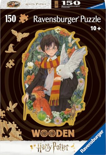 Ravensburger Wooden Puzzle 12001458 - Harry Potter - 150 Teile Kontur-Holzpuzzle mit stabilen, individuellen Puzzleteilen und 15 kleinen Holzfiguren = Whimsies, für Harry Potter Fans ab 10 Jahren Ravensburger Wooden Puzzle 12001458 - Harry Potter - 150 Teile Kontur-Holzpuzzle mit stabilen, individuellen Puzzleteilen und 15 kleinen Holzfiguren = Whimsies, für Harry Potter Fans ab 10 Jahren von Ravensburger