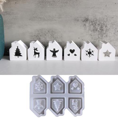 Silikonformen Gießformen Weihnachten Haus, Silikonform Weihnachten Häuser, Gießformen Silikon Tannenbaum Elch Engel, Giessformen Silikon, Gipsformen Zum Gießen, Für Diy Handwerk,Kerze, Seife Silikonformen Gießformen Weihnachten Haus, Silikonform Weihnachten Häuser, Gießformen Silikon Tannenbaum Elch Engel, Giessformen Silikon, Gipsformen Zum Gießen, Für Diy Handwerk,Kerze, Seife von RawWeFactic