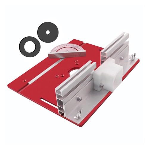 Frästisch-Einlegeplatte - Fräsplatte mit glatter Gleitoberfläche | Klappbrett zum Fräsen von Holz aus Aluminiumlegierung, umgekehrte Hubbasis für die von Raxove
