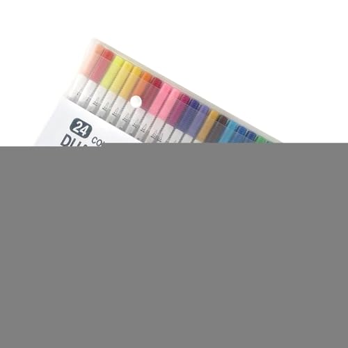 Raxove 24 Filzstifte, Malstifte - Doppelendige Design-Marker | Aquarellpinsel Set zum Malen, Zeichnen und Basteln von Raxove