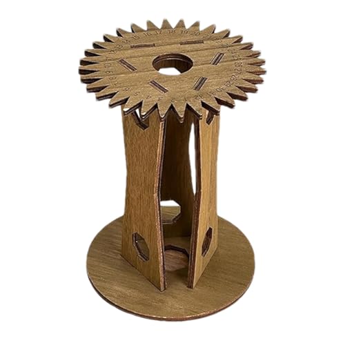 Raxove Flechtscheibe zum Flechten von Fäden, Scheibe zum Flechten von Handseilen DIY | Stilvolle Holz-Strickscheibe zur Herstellung von Armbändern - Zubehör für dekorative Flechten, Werkzeuge von Raxove