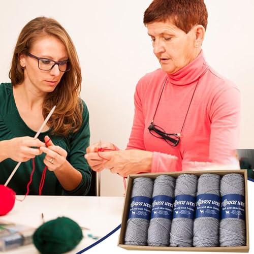 Raxove Handstrickgarn, weiches Sockengarn | Weiches Alpakawolle-Schalgarn gehäkelt, atmungsaktives Strickgarn für Zehensocken, bequemes Garn für Anfänger Raxove Handstrickgarn, weiches Sockengarn | Weiches Alpakawolle-Schalgarn gehäkelt, atmungsaktives Strickgarn für Zehensocken, bequemes Garn für Anfänger von Raxove