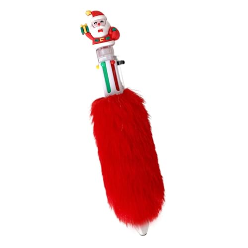 Raxove Kugelschreiber aus Plüsch Weihnachten - mehrfarbiger Stift aus Plüsch für Weihnachten | Kugelschreiber mit 0,5 mm Spitze Feststehender Stift mit einziehbarem und bequemem Griff für Raxove Kugelschreiber aus Plüsch Weihnachten - mehrfarbiger Stift aus Plüsch für Weihnachten | Kugelschreiber mit 0,5 mm Spitze Feststehender Stift mit einziehbarem und bequemem Griff für von Raxove