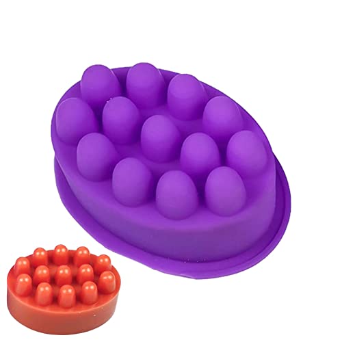 Raxove Massageseifenform, Antihaft-Haarbürste für lockiges Haar, DIY, spülmaschinenfest, für Schokoladenkerzenpudding, leicht zu entformen Raxove Massageseifenform, Antihaft-Haarbürste für lockiges Haar, DIY, spülmaschinenfest, für Schokoladenkerzenpudding, leicht zu entformen von Raxove