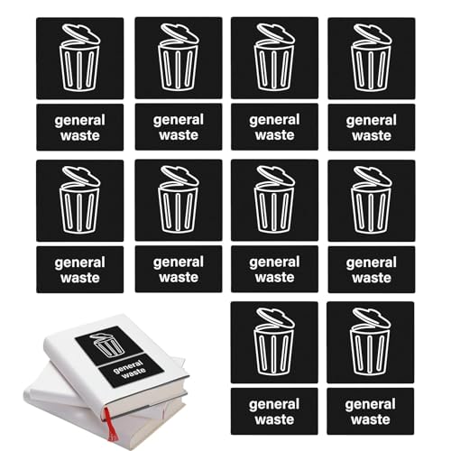 Raxove Mülltonnen-Etiketten, Aufkleber für Müll und Recycling, Aufkleber für recycelte Umweltmüll | Stilvolles Schild mit Symbol für die Einrichtung der Mülltonnen Raxove Mülltonnen-Etiketten, Aufkleber für Müll und Recycling, Aufkleber für recycelte Umweltmüll | Stilvolles Schild mit Symbol für die Einrichtung der Mülltonnen von Raxove