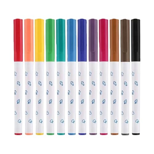 Raxove Wassermalstift, Marker für | 12 Whiteboard-Marker auf Wasserbasis für Kinder | Künstlerstifte auslaufsicher, nicht reizend, schnelltrocknend, für Raxove Wassermalstift, Marker für | 12 Whiteboard-Marker auf Wasserbasis für Kinder | Künstlerstifte auslaufsicher, nicht reizend, schnelltrocknend, für von Raxove