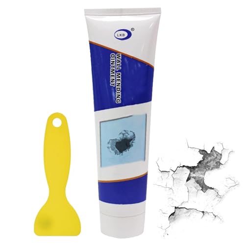 Salbe für die Reparatur von Wänden | Sicheres Flicken-Set für Trockenmauer mit 250 g, schnelle Reparatur von Trockenwänden, wasserdichte Reparatur des Stucklochs für Wand und Badezimmer, Tett Salbe für die Reparatur von Wänden | Sicheres Flicken-Set für Trockenmauer mit 250 g, schnelle Reparatur von Trockenwänden, wasserdichte Reparatur des Stucklochs für Wand und Badezimmer, Tett von Raxove