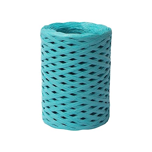 Schnur zum Verpacken von Geschenken, Bastpapierbänder, ca. 100 m für Bastelarbeiten, Papiergarn, Bastelarbeiten, Stoff von Raxove