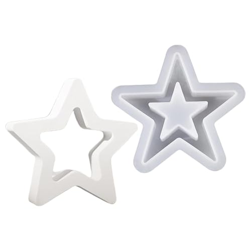 Sternformen-Set aus Silikon | Bastelformen in Sternform | vielseitige Formen in Sternform für Harz, Kerzen und Basteln | perfekt für festliche Dekorationen Sternformen-Set aus Silikon | Bastelformen in Sternform | vielseitige Formen in Sternform für Harz, Kerzen und Basteln | perfekt für festliche Dekorationen von Raxove