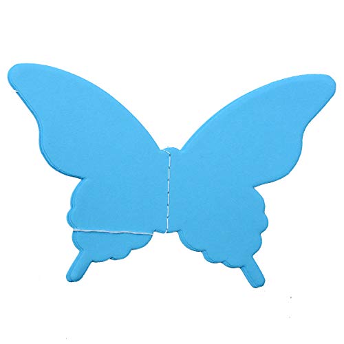 Raylinedo 2 x blaue Papier-Schmetterling-Girlande für Hochzeit, Geburtstag, Jahrestag, Party, Weihnachten, Mädchenzimmer-Dekoration, 2,7 Meter von RayLine-DO