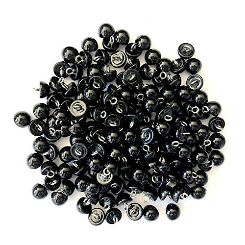 RayLineDo 50 Stück Perlenkappen, Halbkugelkuppel, Metall, Kreis, Haken, Basteln, Nähen, DIY, Knöpfe, 10 mm von RayLine-Do